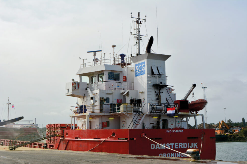 The ship on which the accident occurred. (Source: Dutch Safety Board)