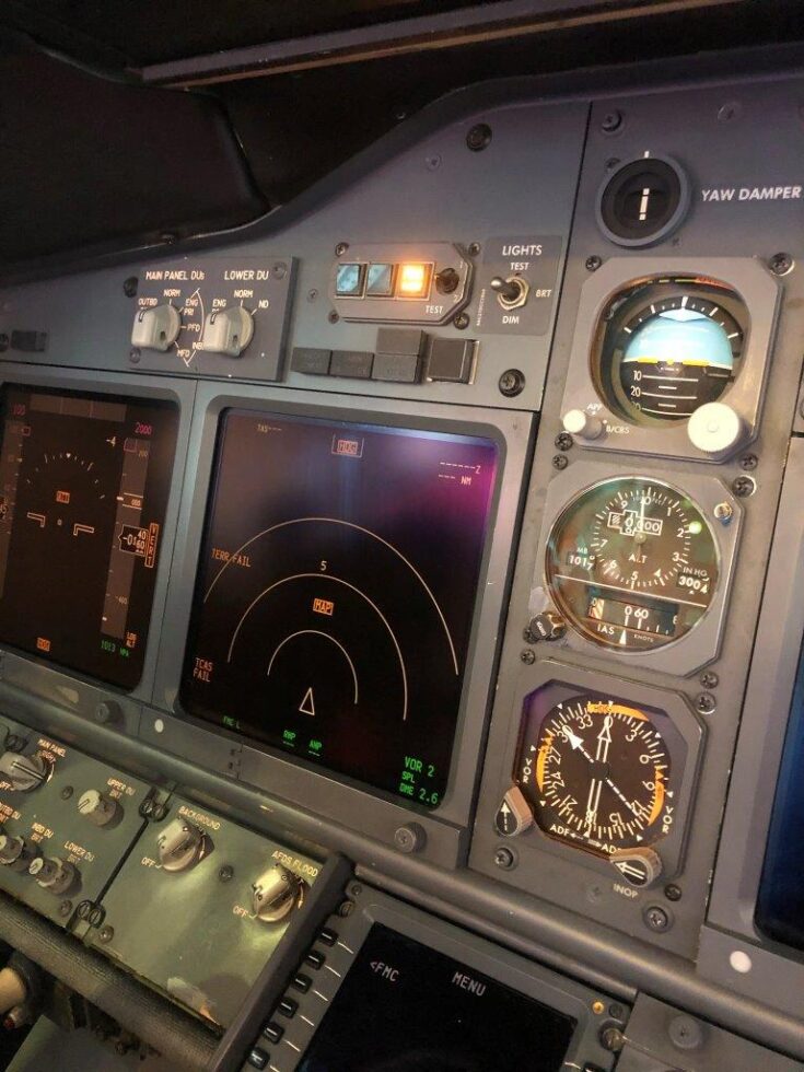 De cockpit. (Bron: Onderzoeksraad voor Veiligheid)