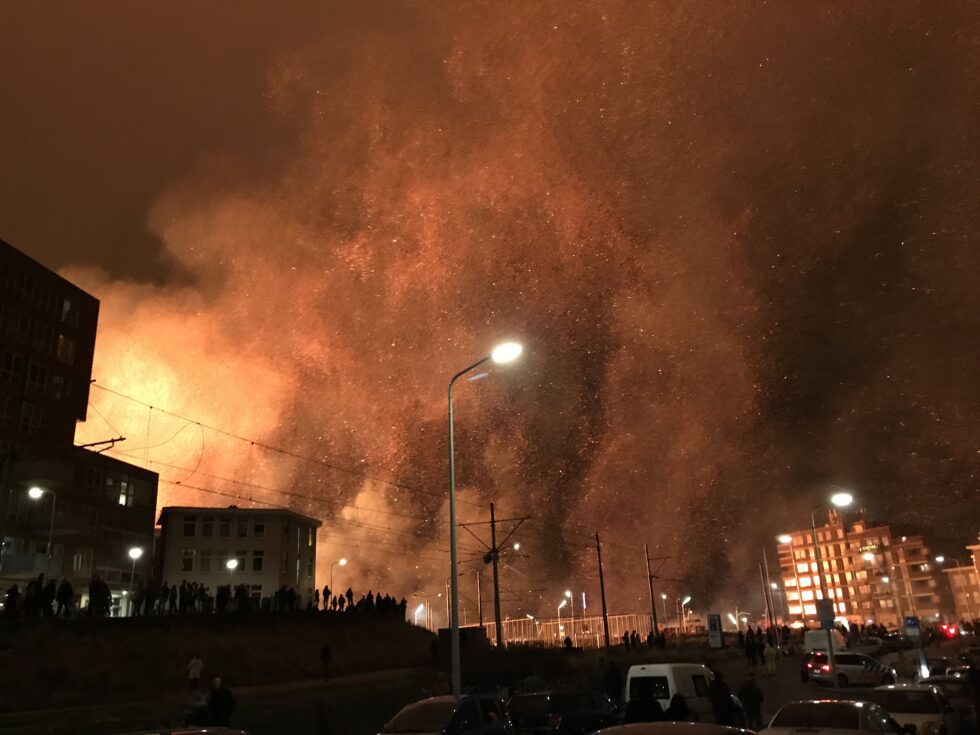 Firebrands at Scheveningen. (Source: L. Plasmeyer)